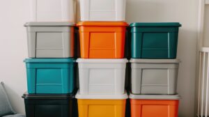 Accommodation storage boxes 